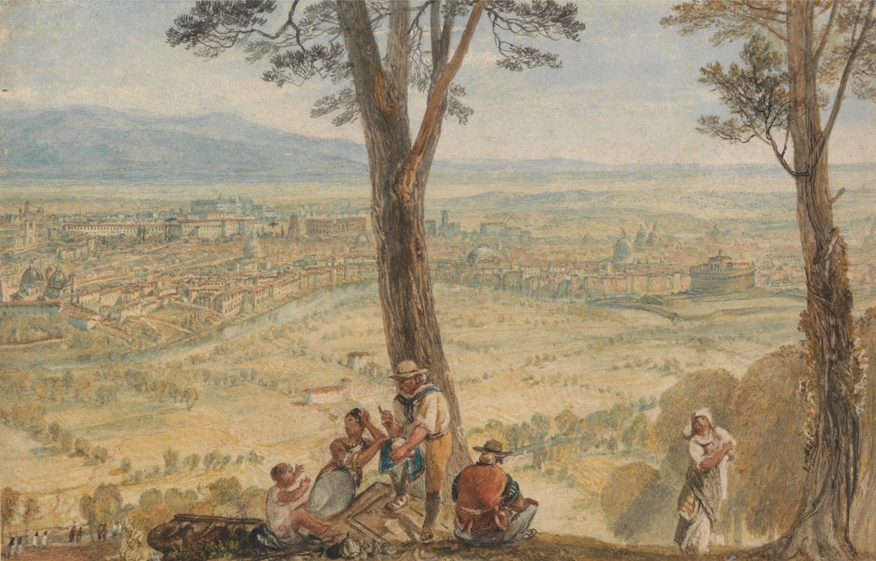 Rom set fra Monte Mario af Joseph Mallord William Turner