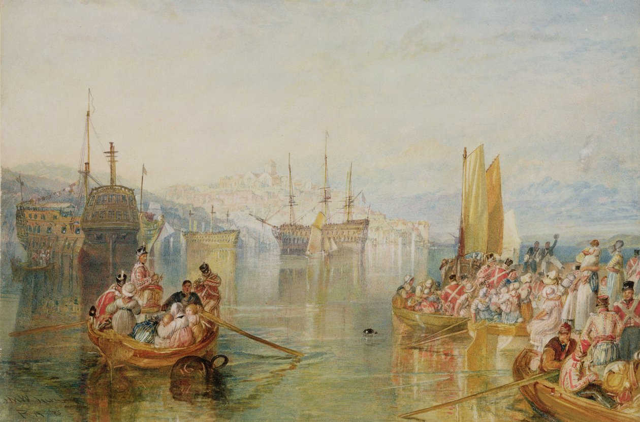 Saltash, Cornwall, 1825 af Joseph Mallord William Turner