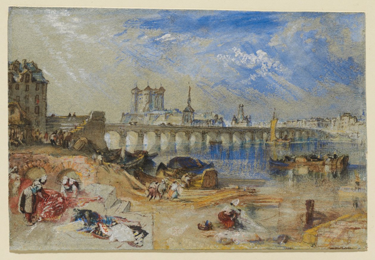Saumur set fra Île d