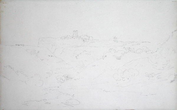 Scarborough Castle, ca. 1801 (blyant på papir) af Joseph Mallord William Turner