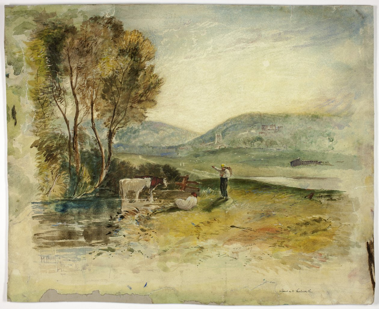 Scene ved Lutworth af Joseph Mallord William Turner