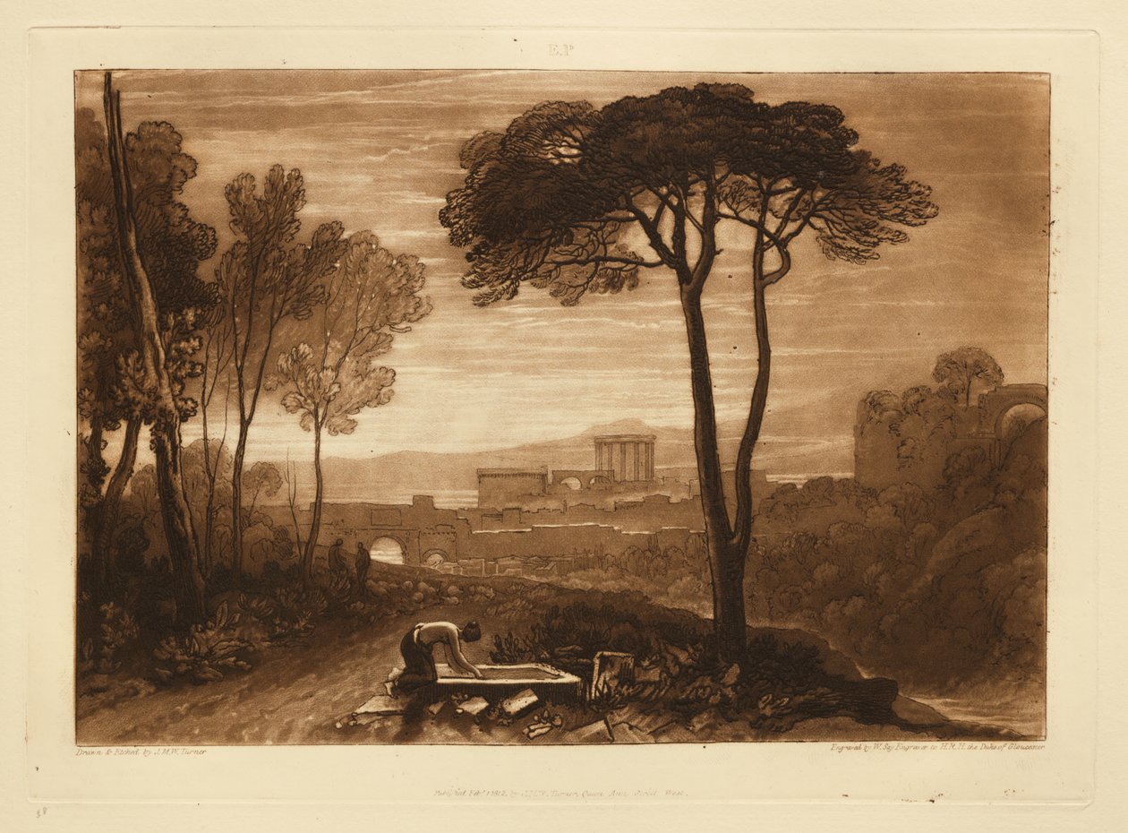 Scener i Campagna af Joseph Mallord William Turner
