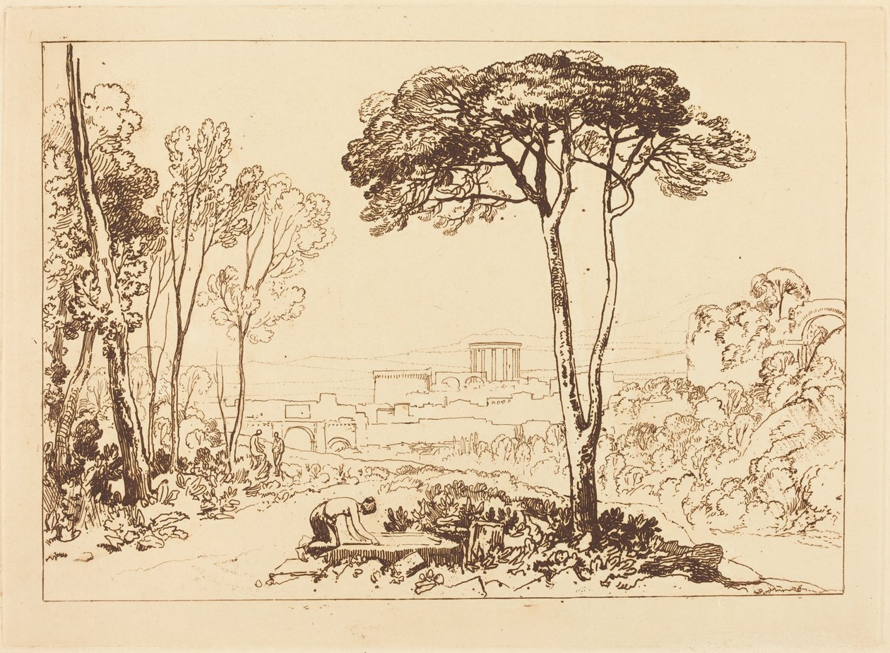 Scene i Campagnaen af Joseph Mallord William Turner