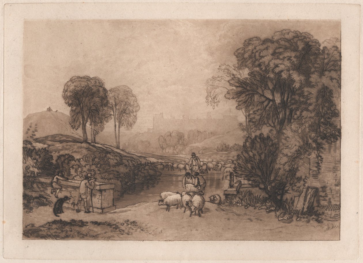 Fårevask, Windsor af Joseph Mallord William Turner