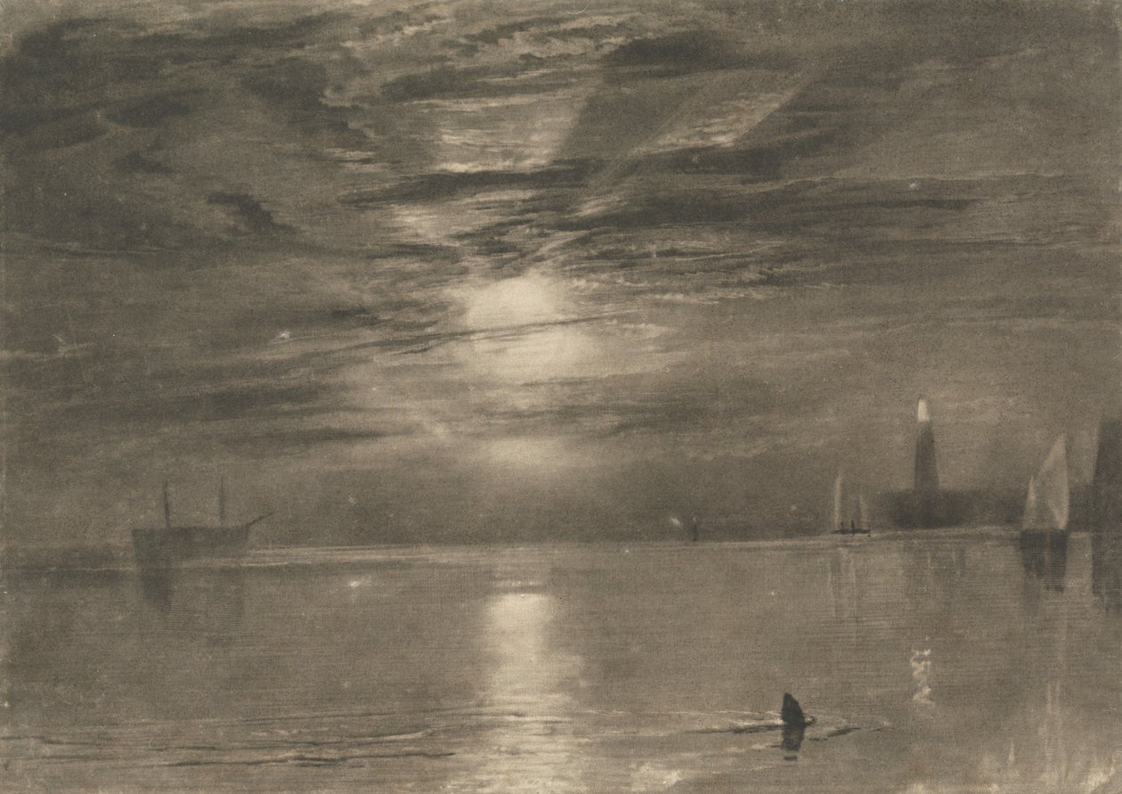 Shields Fyrtårn af Joseph Mallord William Turner