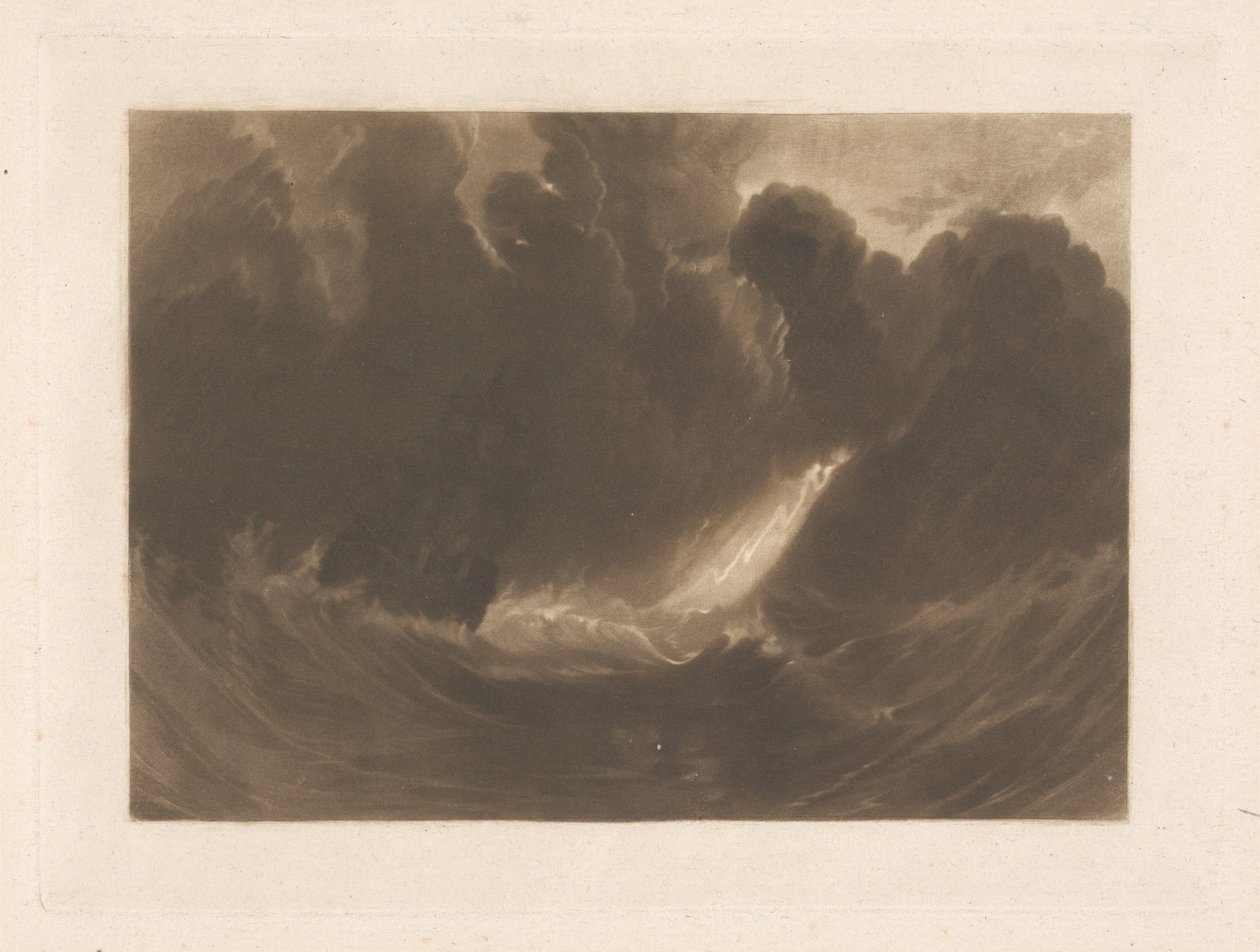Skib i storm af Joseph Mallord William Turner