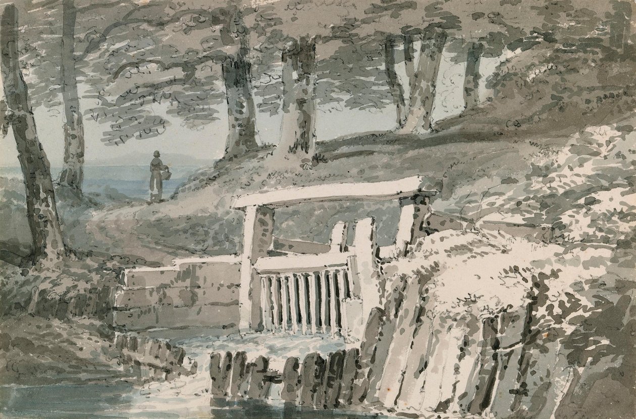 Sluseporte, Netley Abbey, Hampshire af Joseph Mallord William Turner