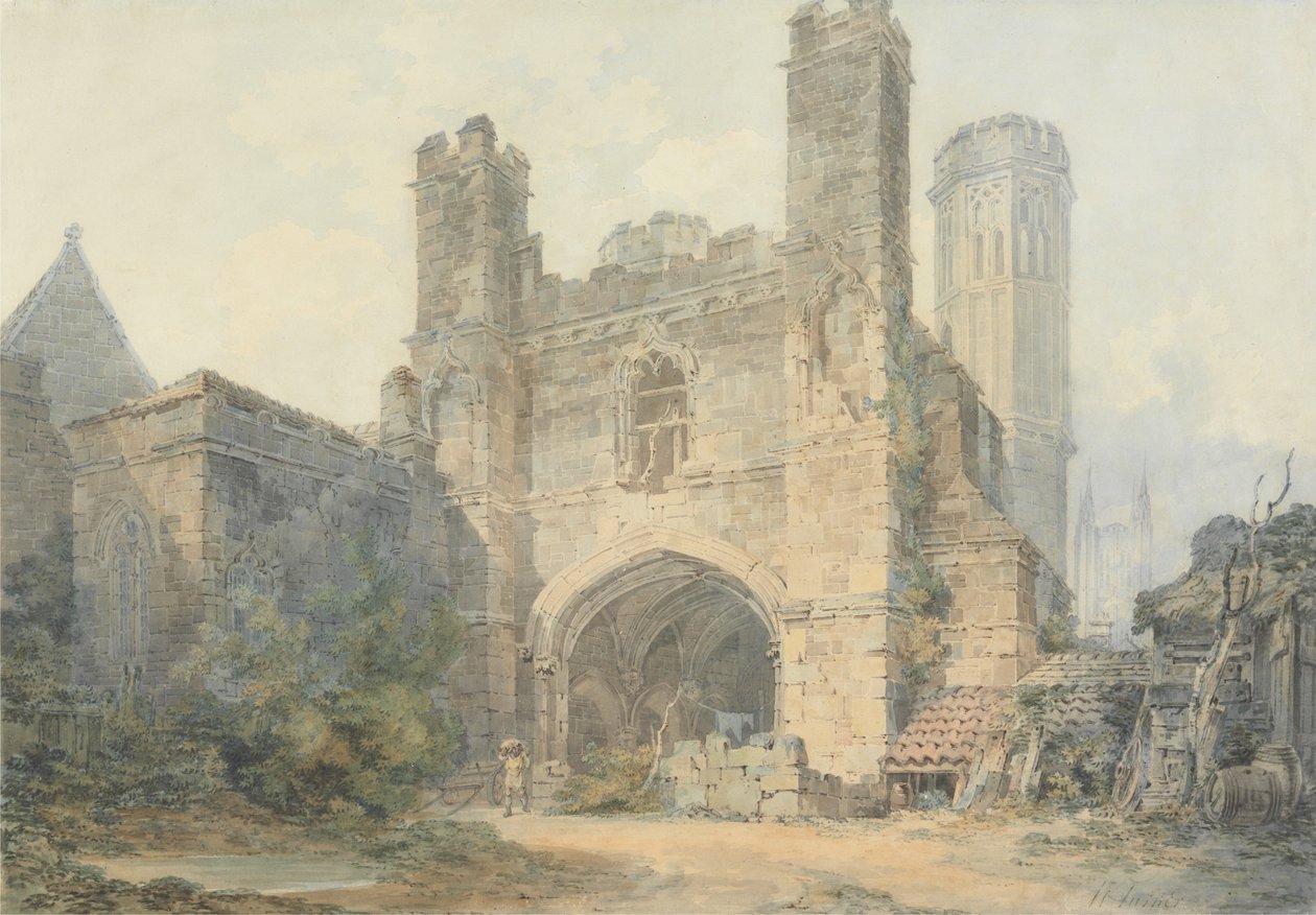 Sankt Augustins port, Canterbury af Joseph Mallord William Turner