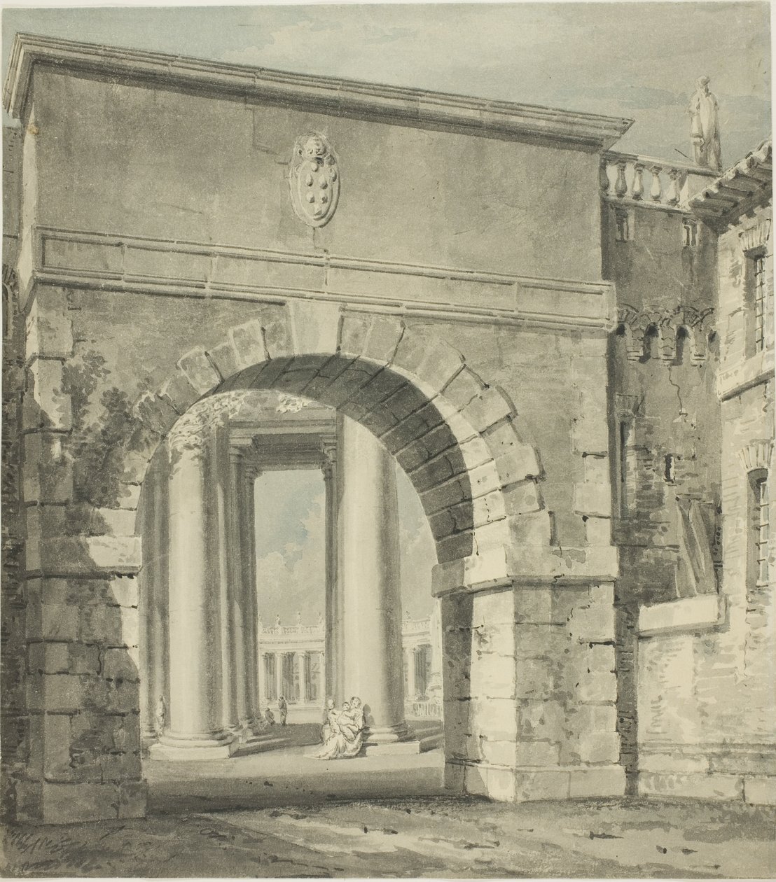 Peterskirken set gennem Porta Angelica af Joseph Mallord William Turner