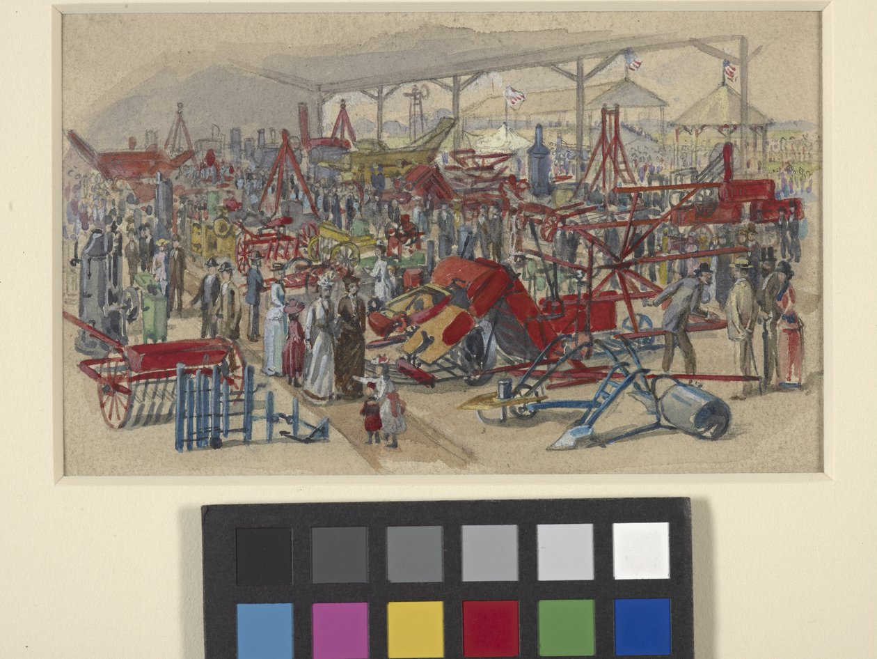 State Fair (akvarel over blyant på råhvidt papir) af Joseph Mallord William Turner