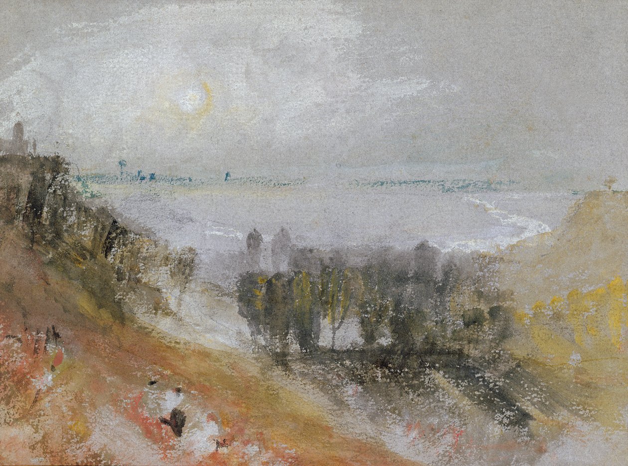 Tancarville, ca. 1830 (akvarel og kropsfarve på papir) af Joseph Mallord William Turner