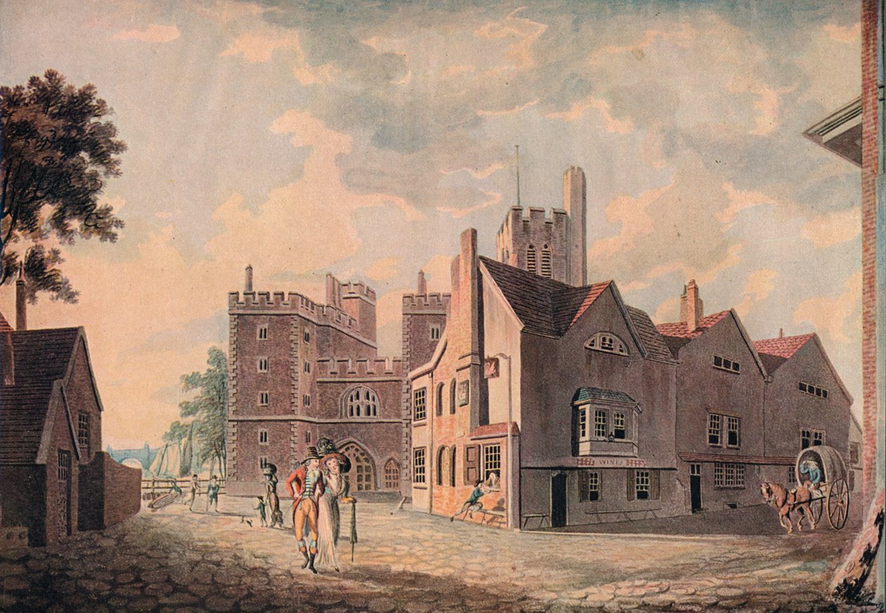 Ærkebiskoppaladset, Lambeth, 1909 af Joseph Mallord William Turner