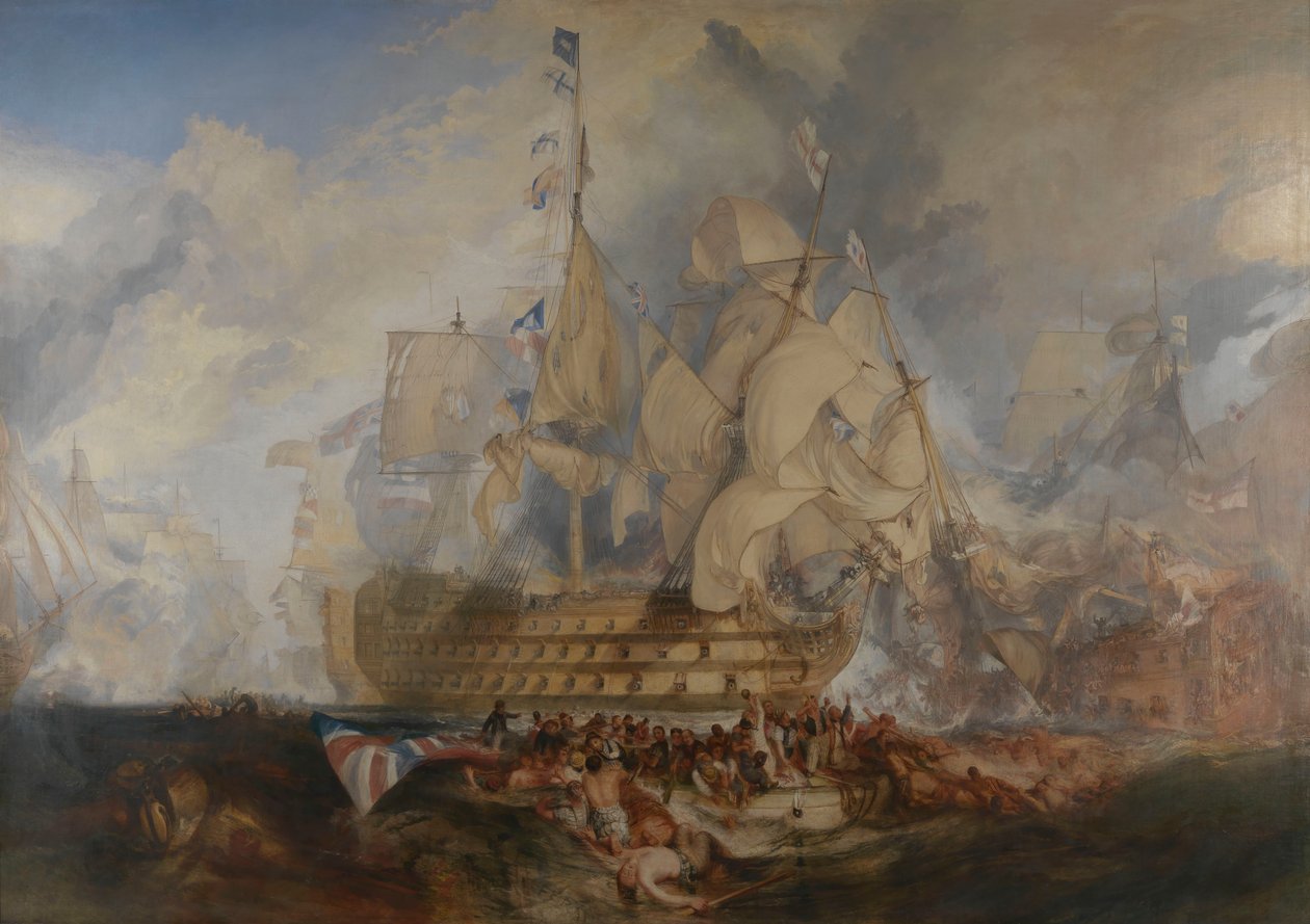 Slaget ved Trafalgar, 21. oktober 1805 af Joseph Mallord William Turner