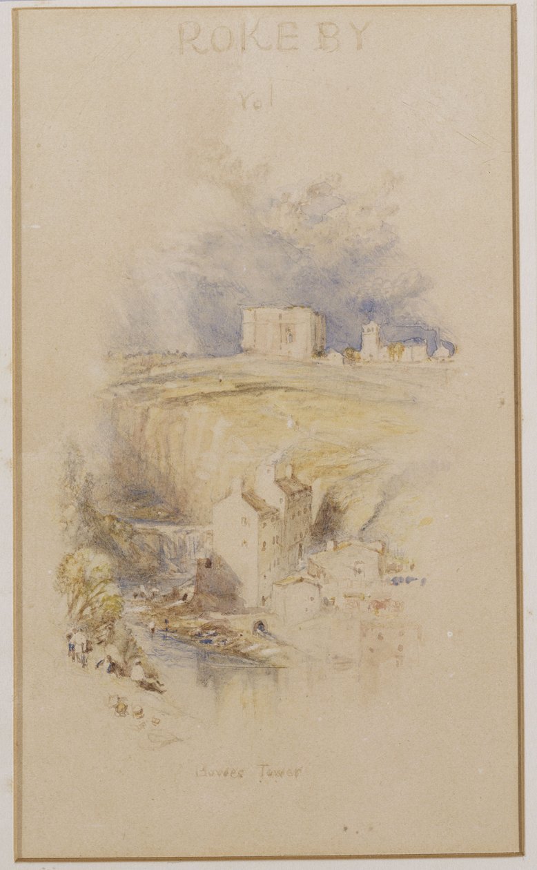 Bowes Tower, ca. 1833 af Joseph Mallord William Turner