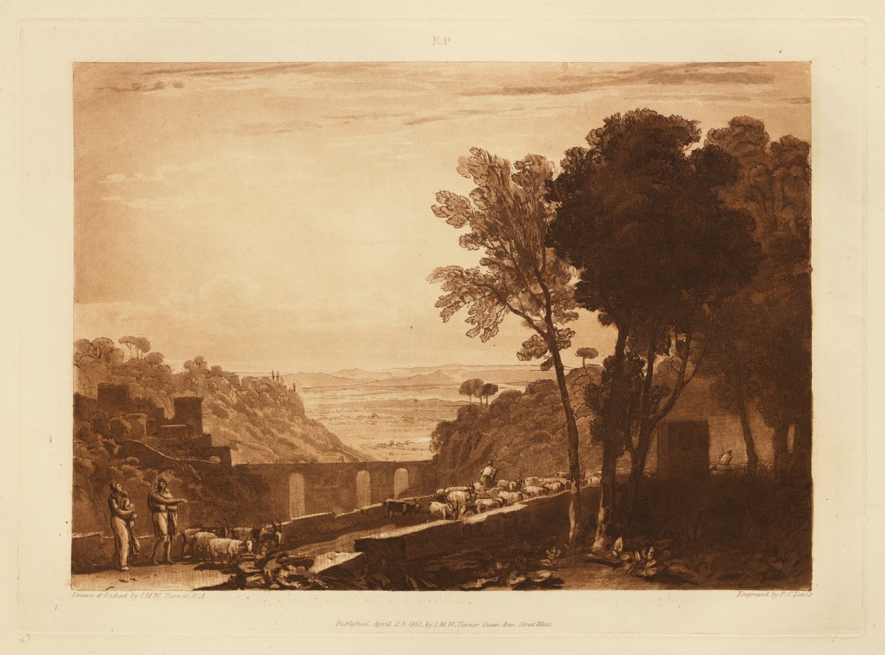 Broen og gederne af Joseph Mallord William Turner