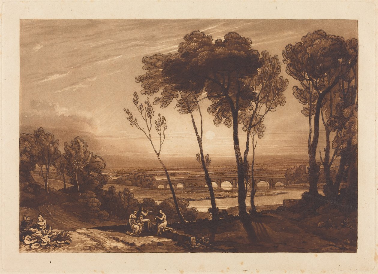 Broen i mellemgrunden af Joseph Mallord William Turner