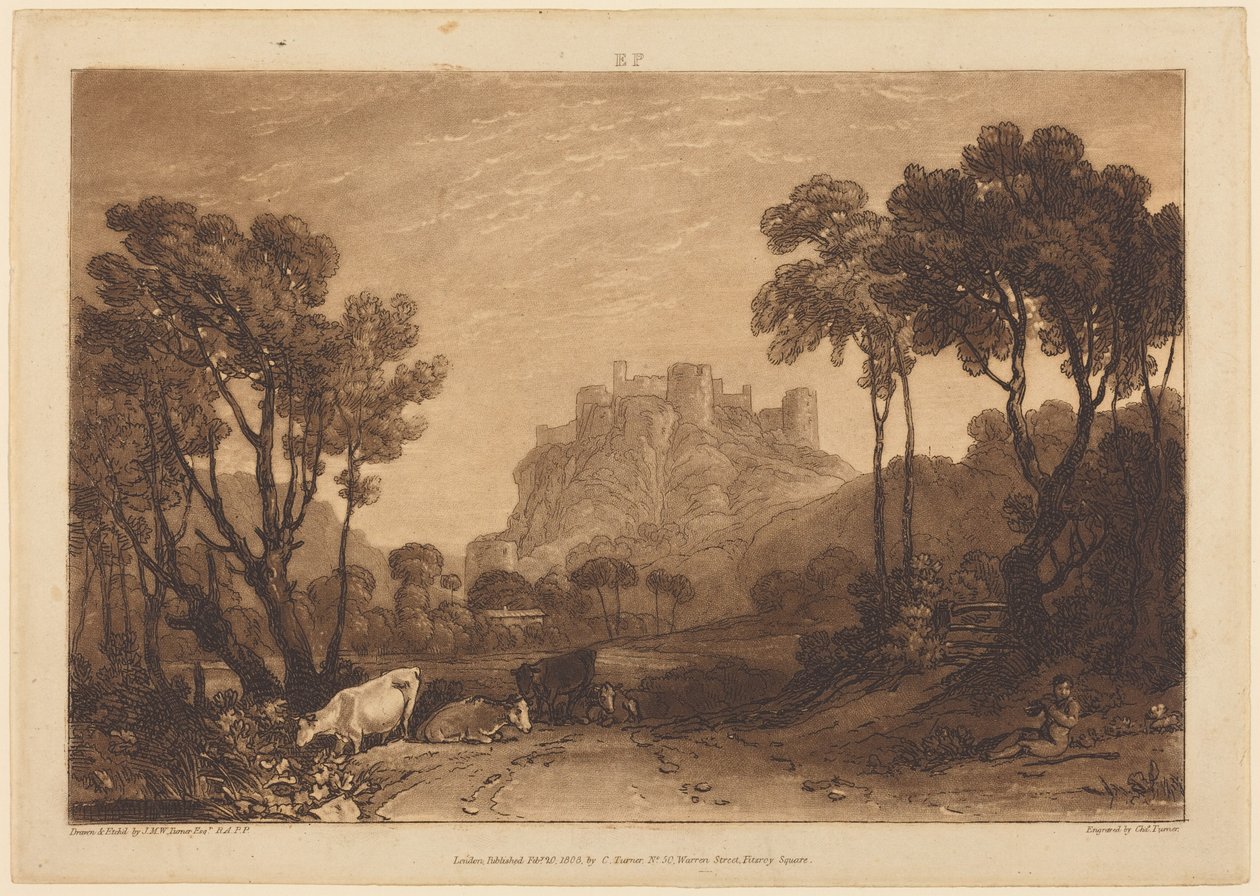 Slottet oven for engene af Joseph Mallord William Turner