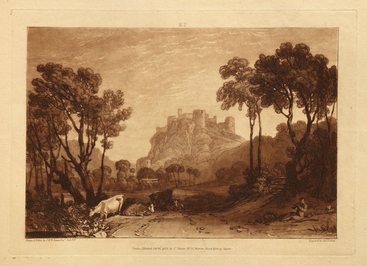 Slottet oven for engene af Joseph Mallord William Turner