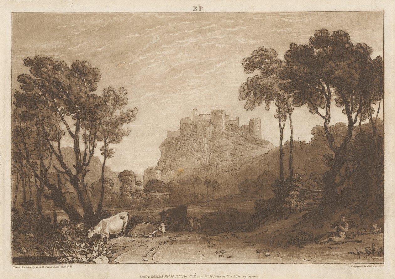 Slottet oven for engene af Joseph Mallord William Turner