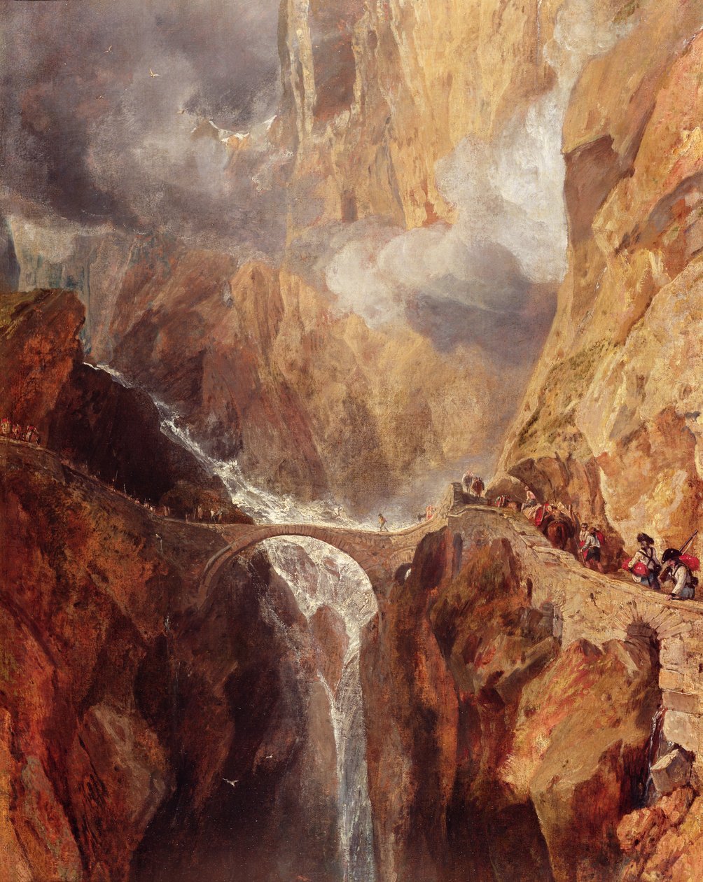 Djævelens bro af Joseph Mallord William Turner