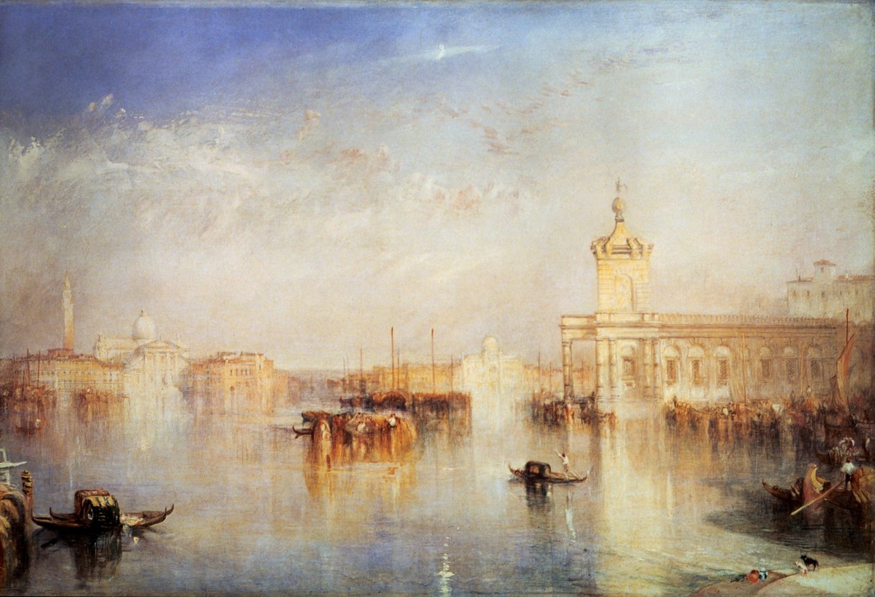 Dogana, San Giorgio, Citella, fra trappen til Europa, Venedig, 1842. af Joseph Mallord William Turner