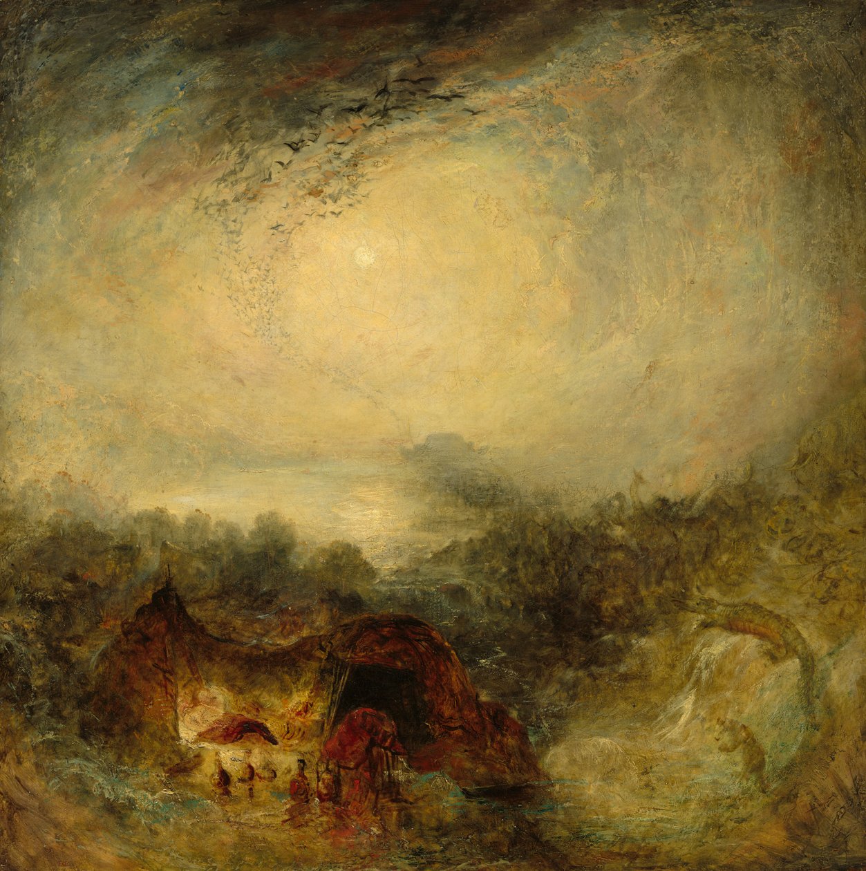 Syndflodens aften af Joseph Mallord William Turner