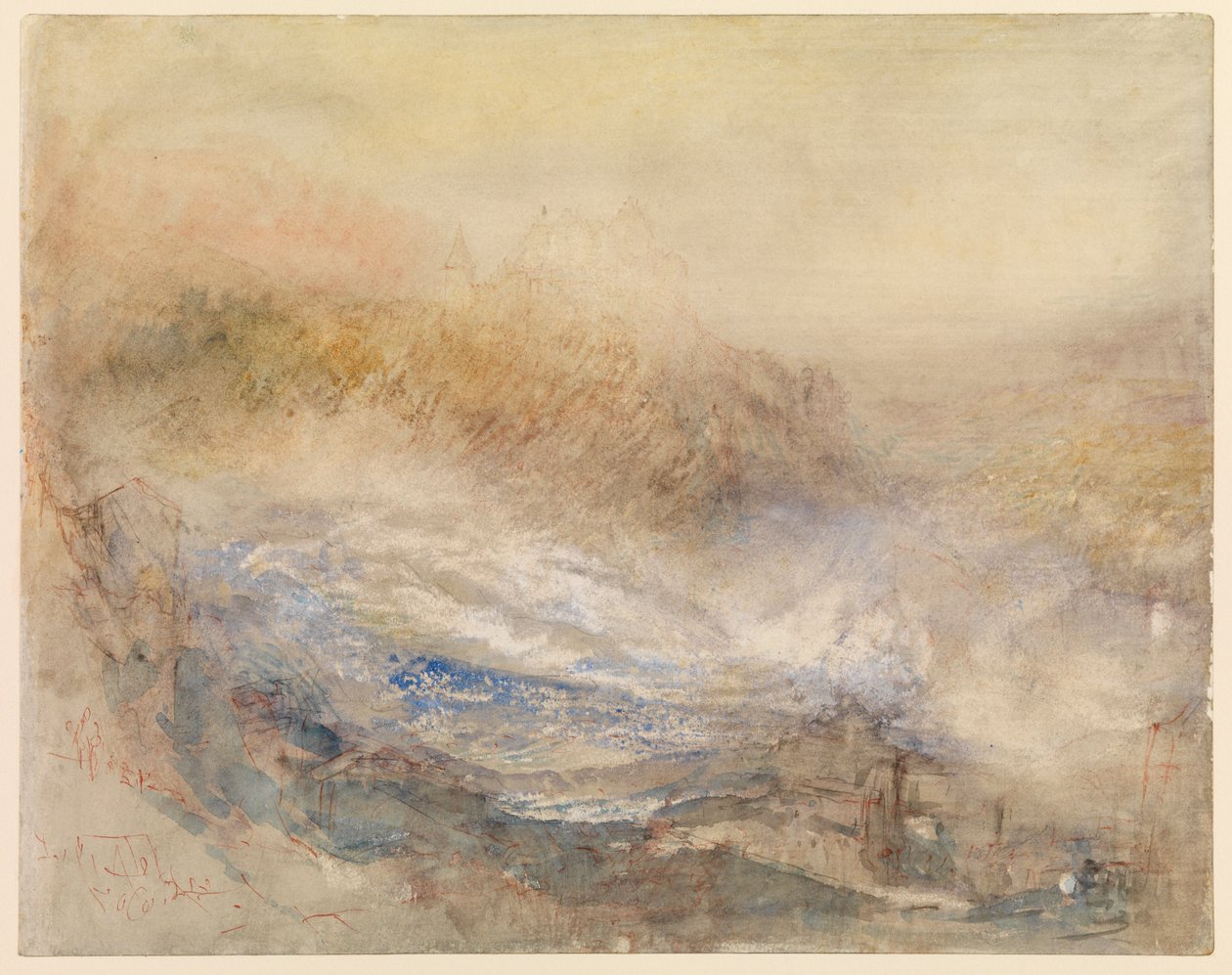 Rhinens fald ved Schaffhausen af Joseph Mallord William Turner
