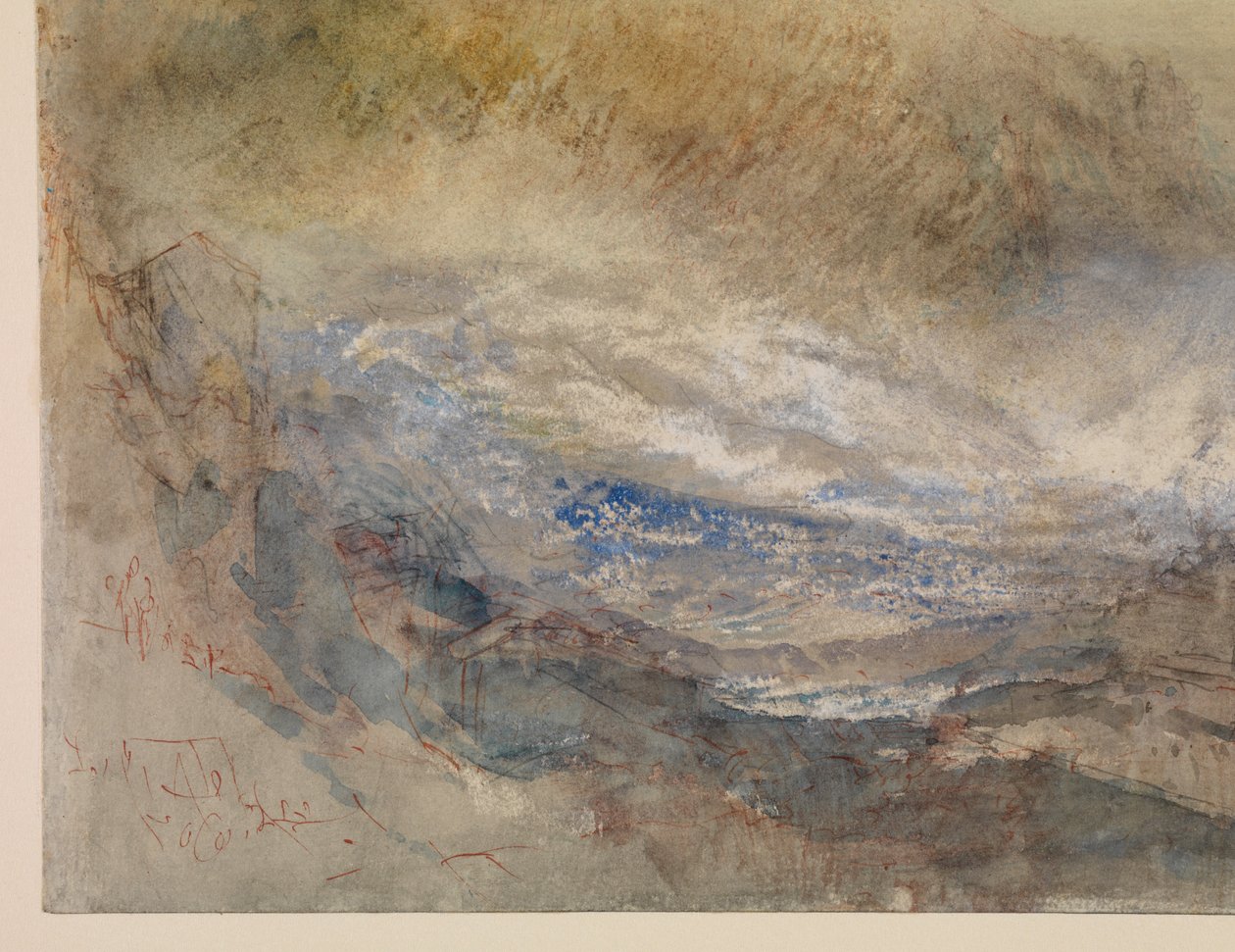 Rhinens fald ved Schaffhausen af Joseph Mallord William Turner