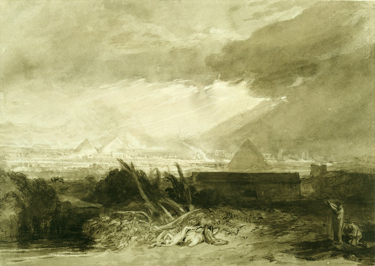 Egyptens femte plage af Joseph Mallord William Turner