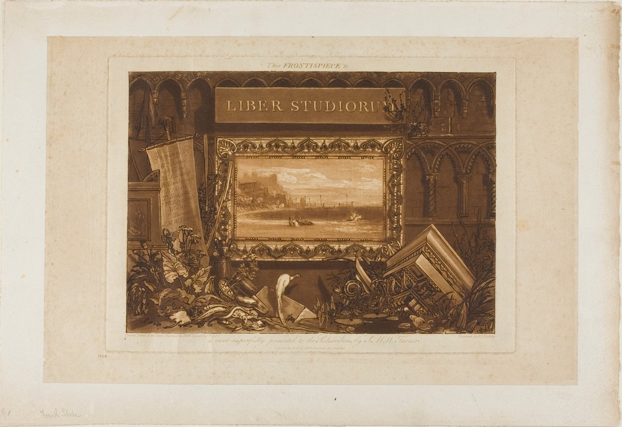Forsiden til Studiebogen af Joseph Mallord William Turner