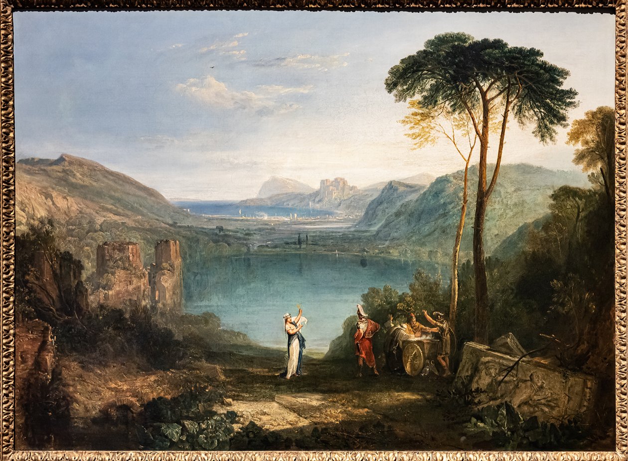Avernus-søen, Aeneas, Cumaean Sybil af Joseph Mallord William Turner