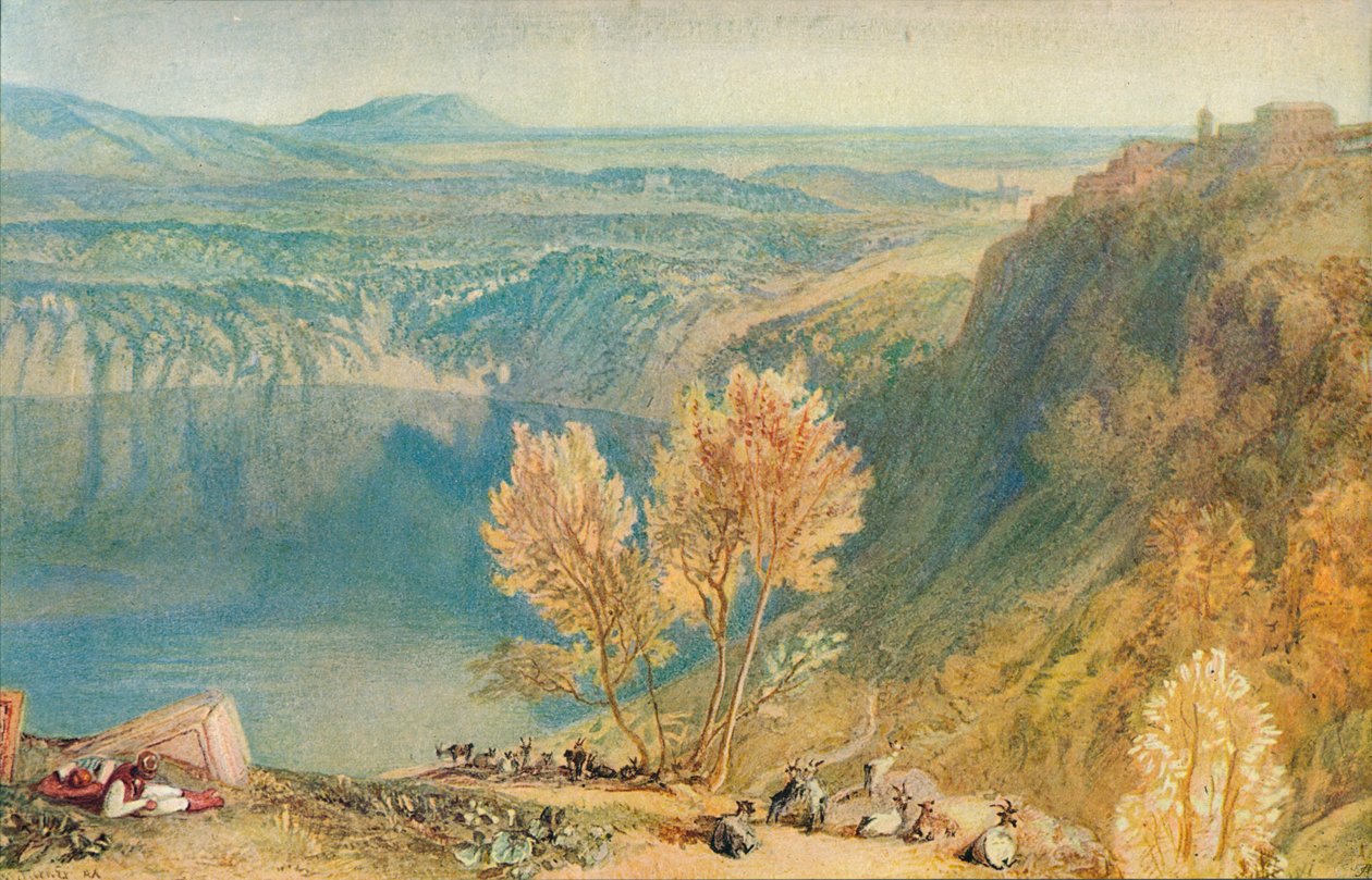 Nemi-søen, 1909 af Joseph Mallord William Turner