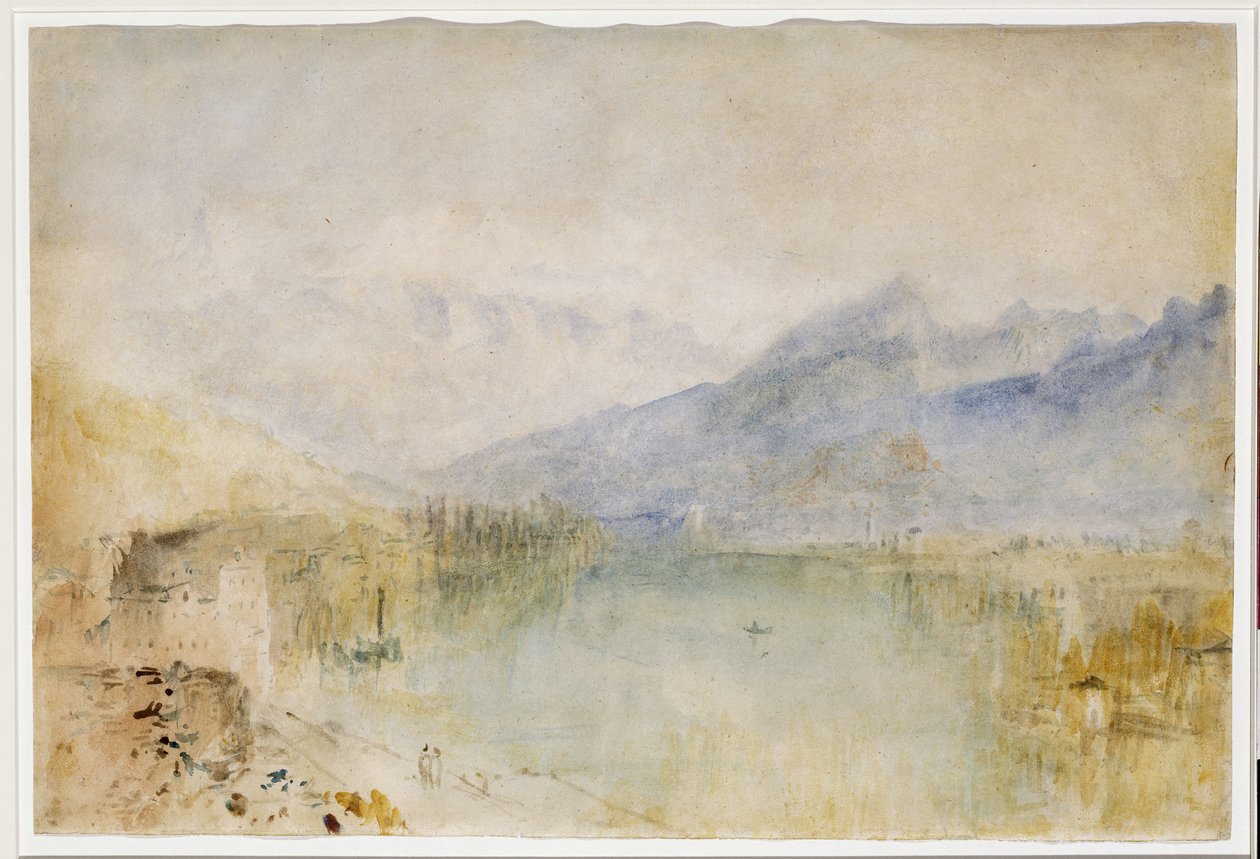 Thun-søen, ca. 1844 af Joseph Mallord William Turner