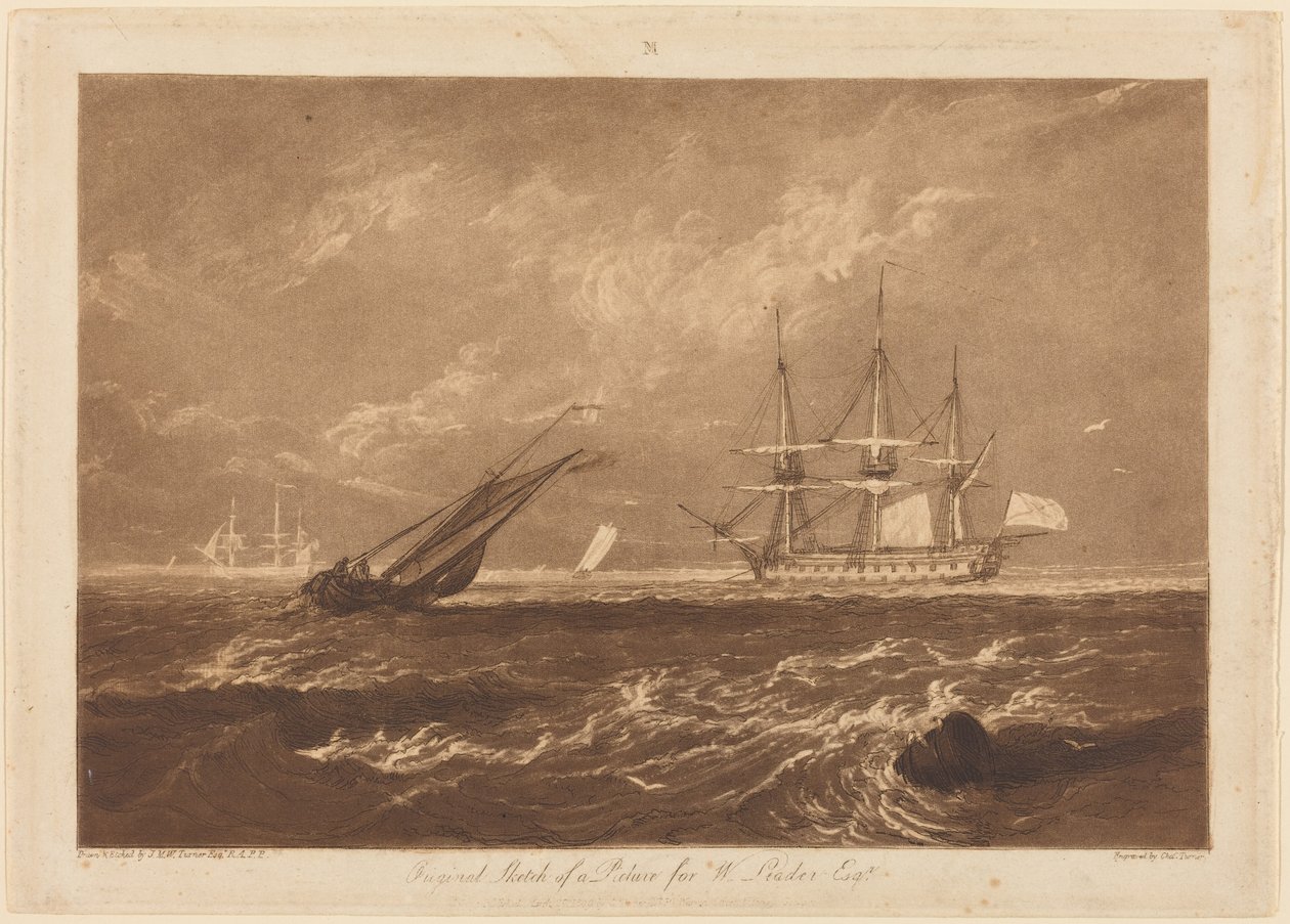 Søstykket Leader af Joseph Mallord William Turner