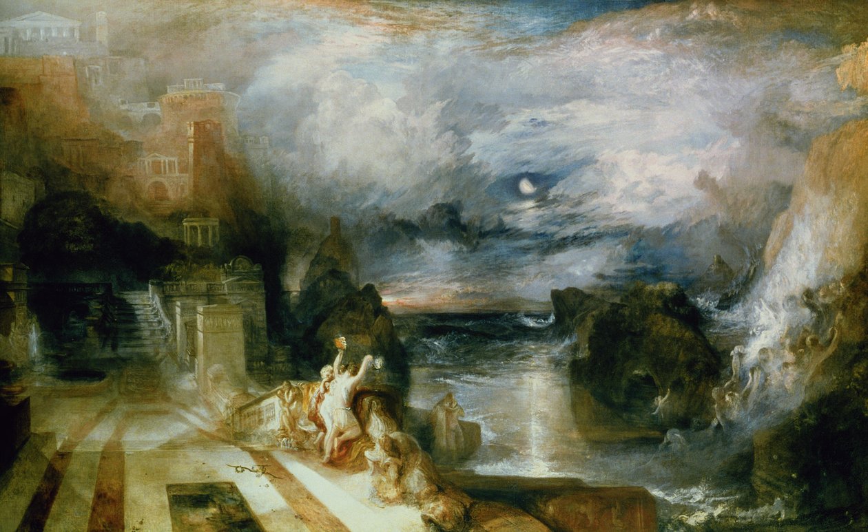 Heltens og Leanders Afsked af Joseph Mallord William Turner