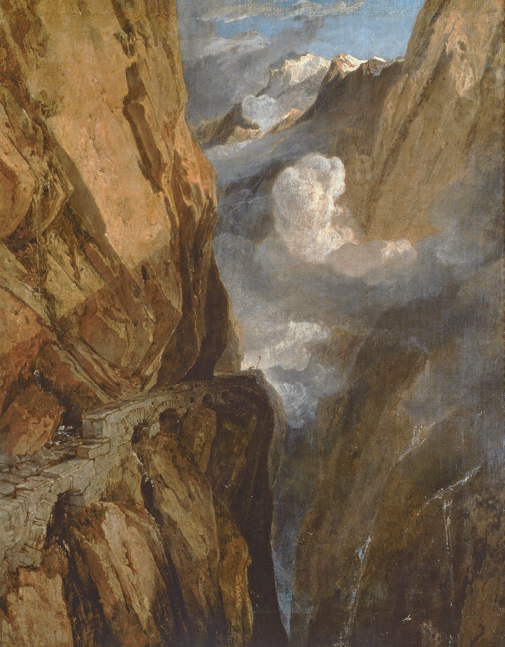Passet af Saint Gotthard, Schweiz, 1803-04 af Joseph Mallord William Turner