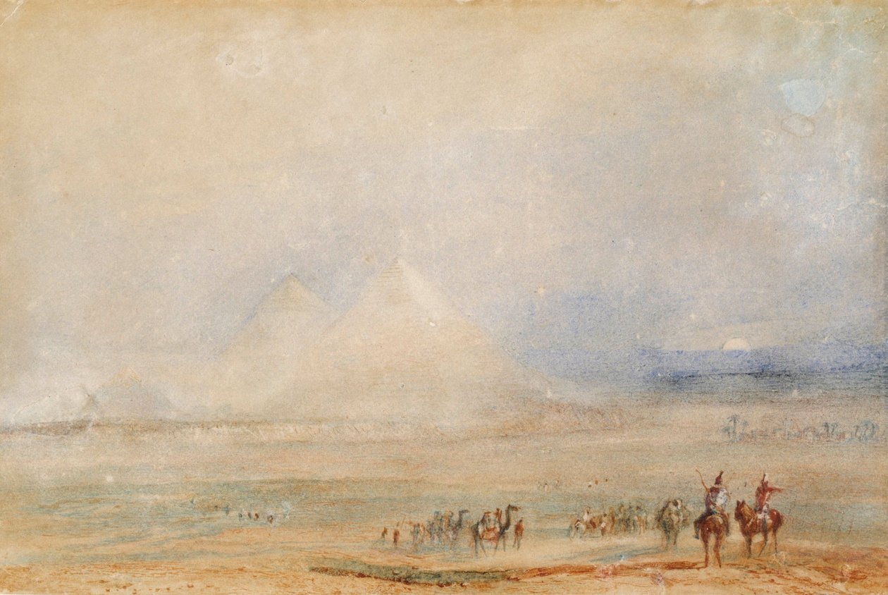 Pyramiderne i Giza af Joseph Mallord William Turner