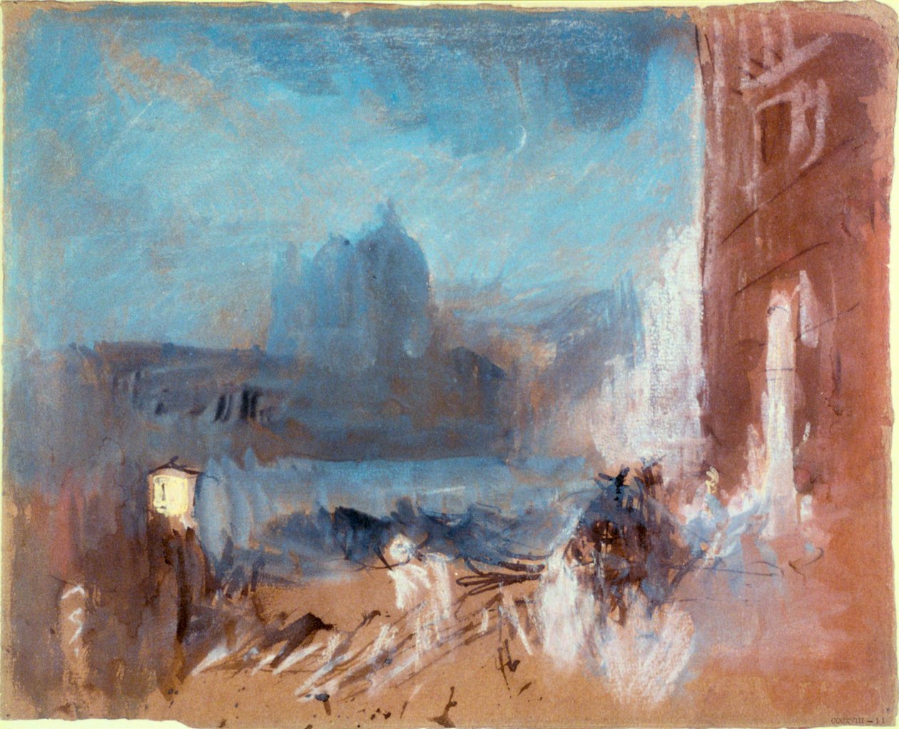 Santa Maria della Salute, Venedig, om natten, 1840 af Joseph Mallord William Turner
