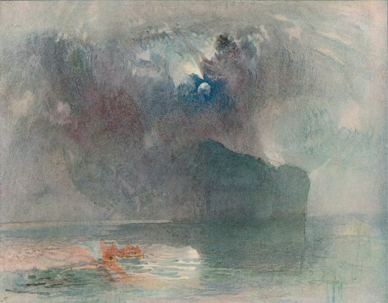The Seelisberg: Moonlight, 1909 af Joseph Mallord William Turner
