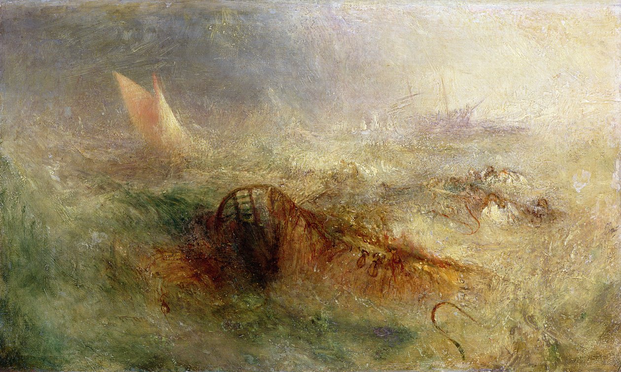 Stormen, ca. 1840-45 (olie på lærred) af Joseph Mallord William Turner
