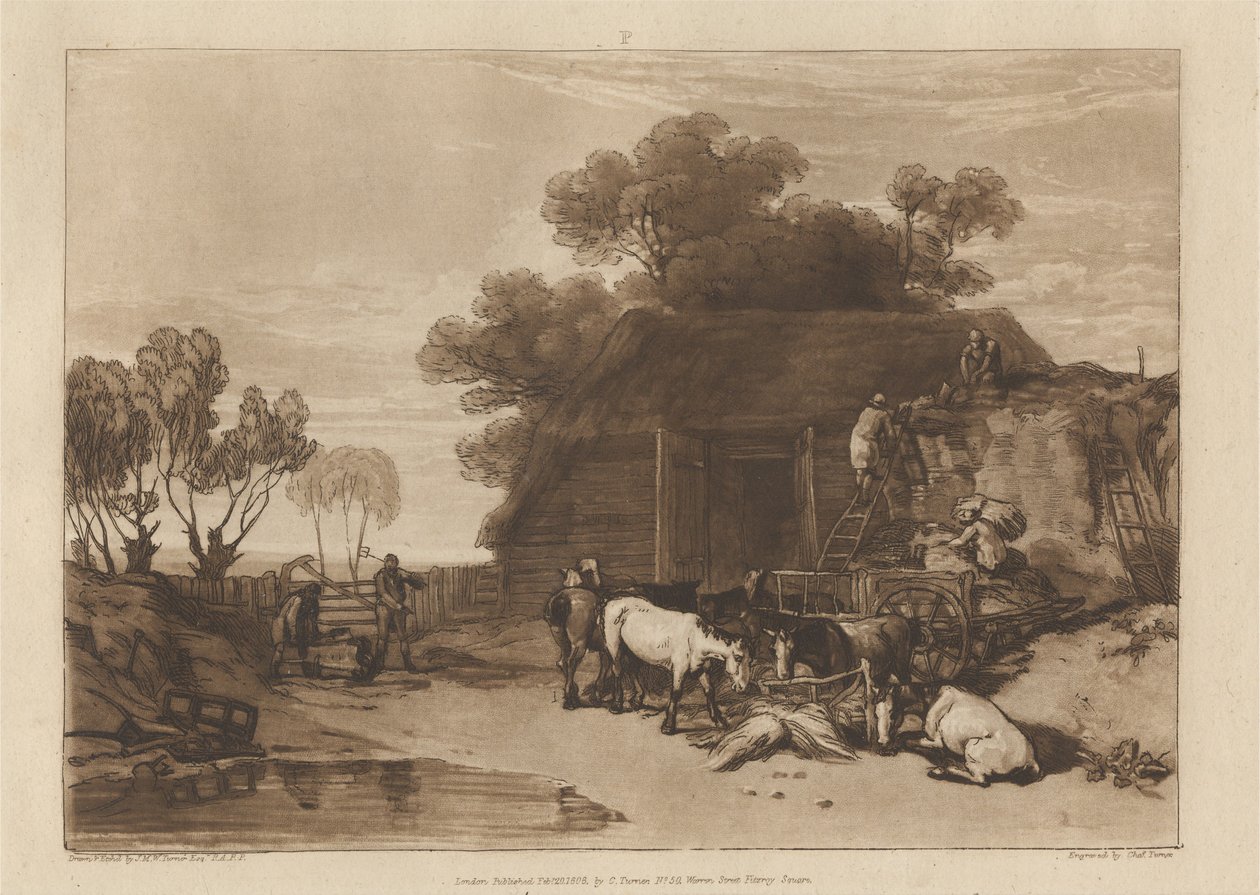 Halmgården af Joseph Mallord William Turner