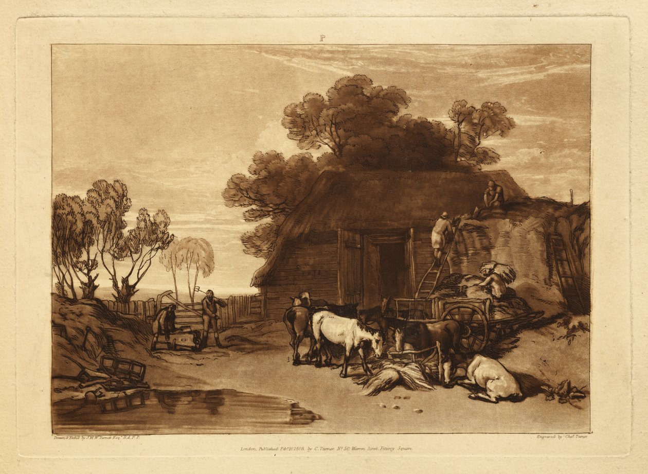 Halmgården af Joseph Mallord William Turner