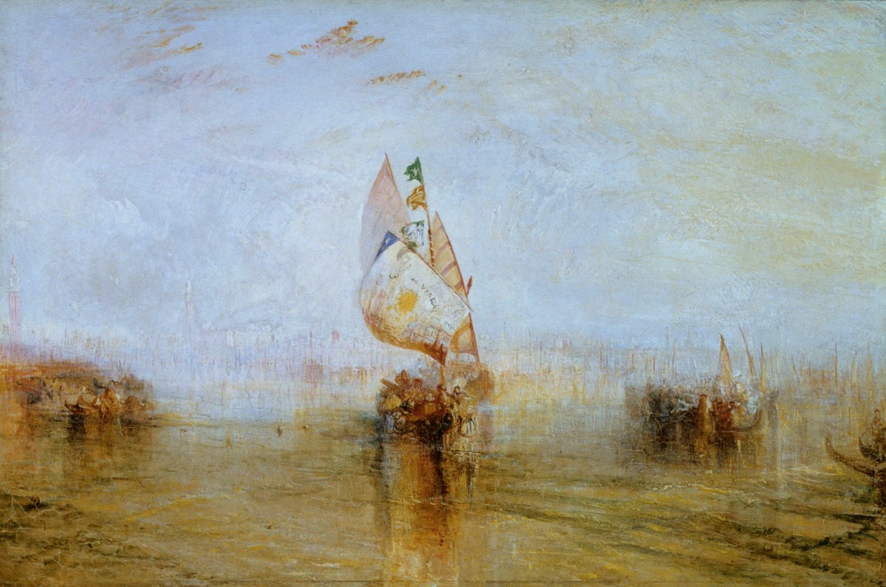 Venedigs sol går til søs, 1843 af Joseph Mallord William Turner