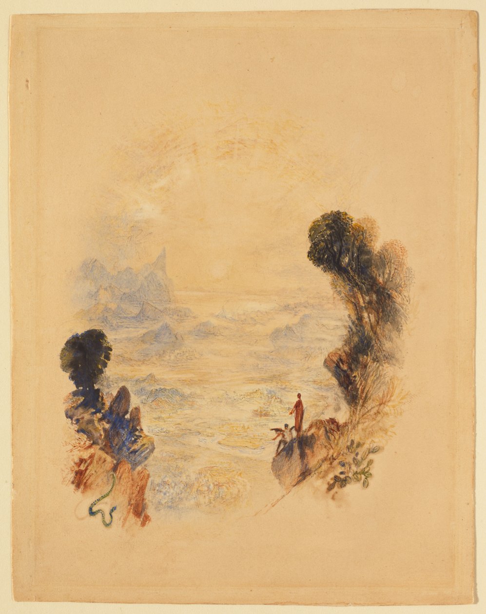 Kristi fristelse på bjerget af Joseph Mallord William Turner