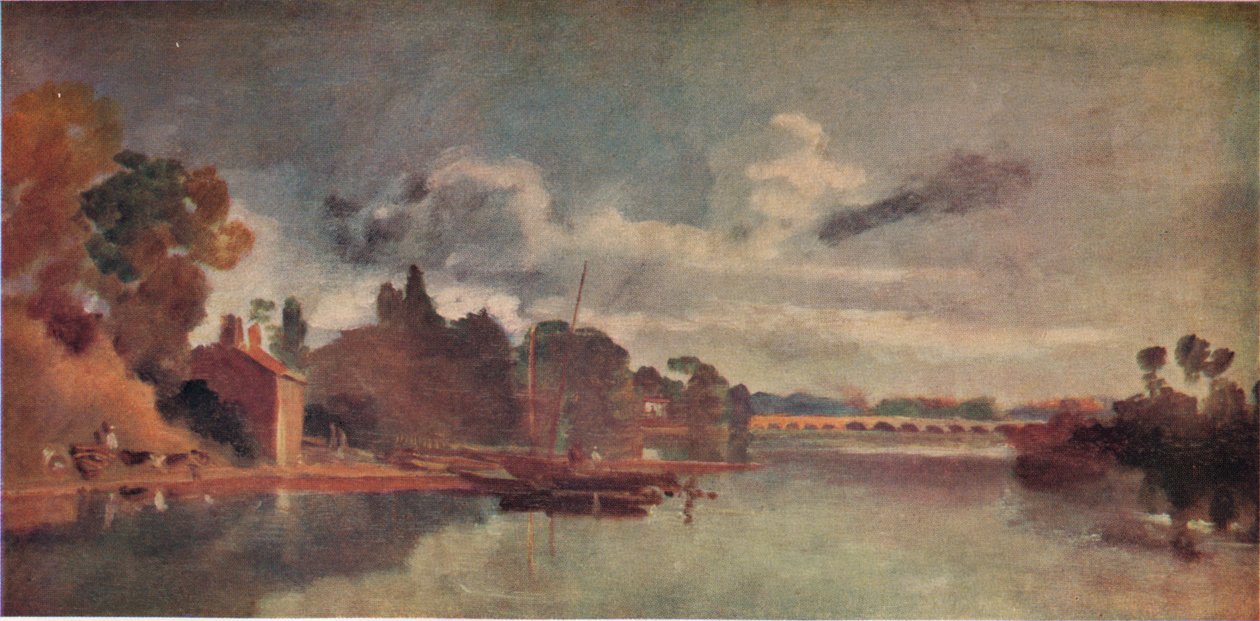 Themsen nær Walton Bridges, 1805, 1938 af Joseph Mallord William Turner