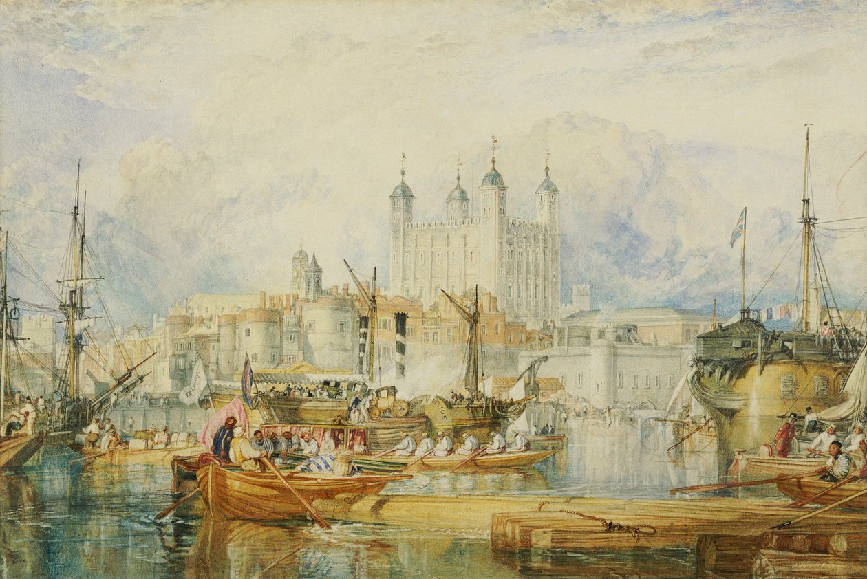 Tower of London, ca. 1825 af Joseph Mallord William Turner