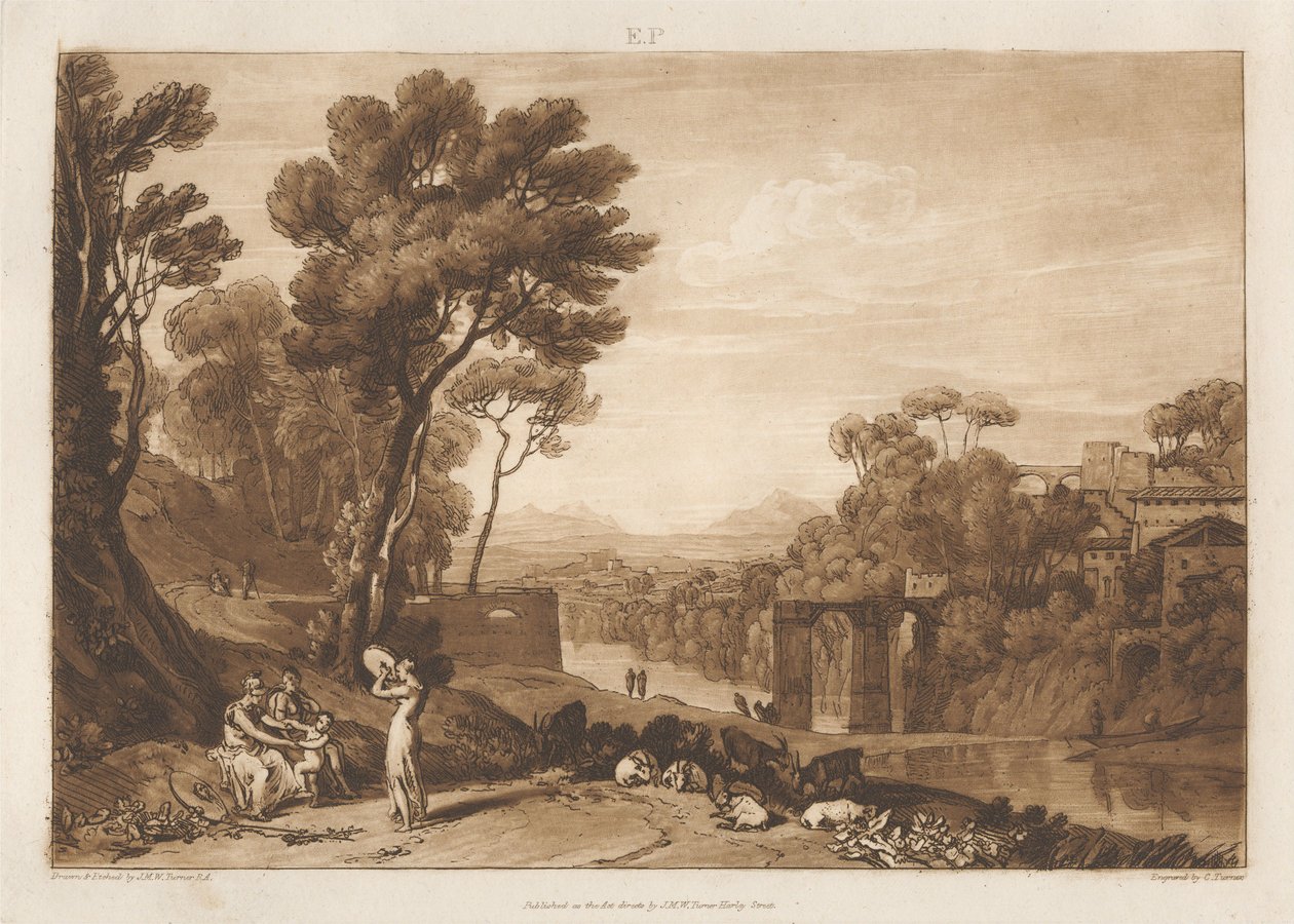 Kvinden og tamburinen af Joseph Mallord William Turner