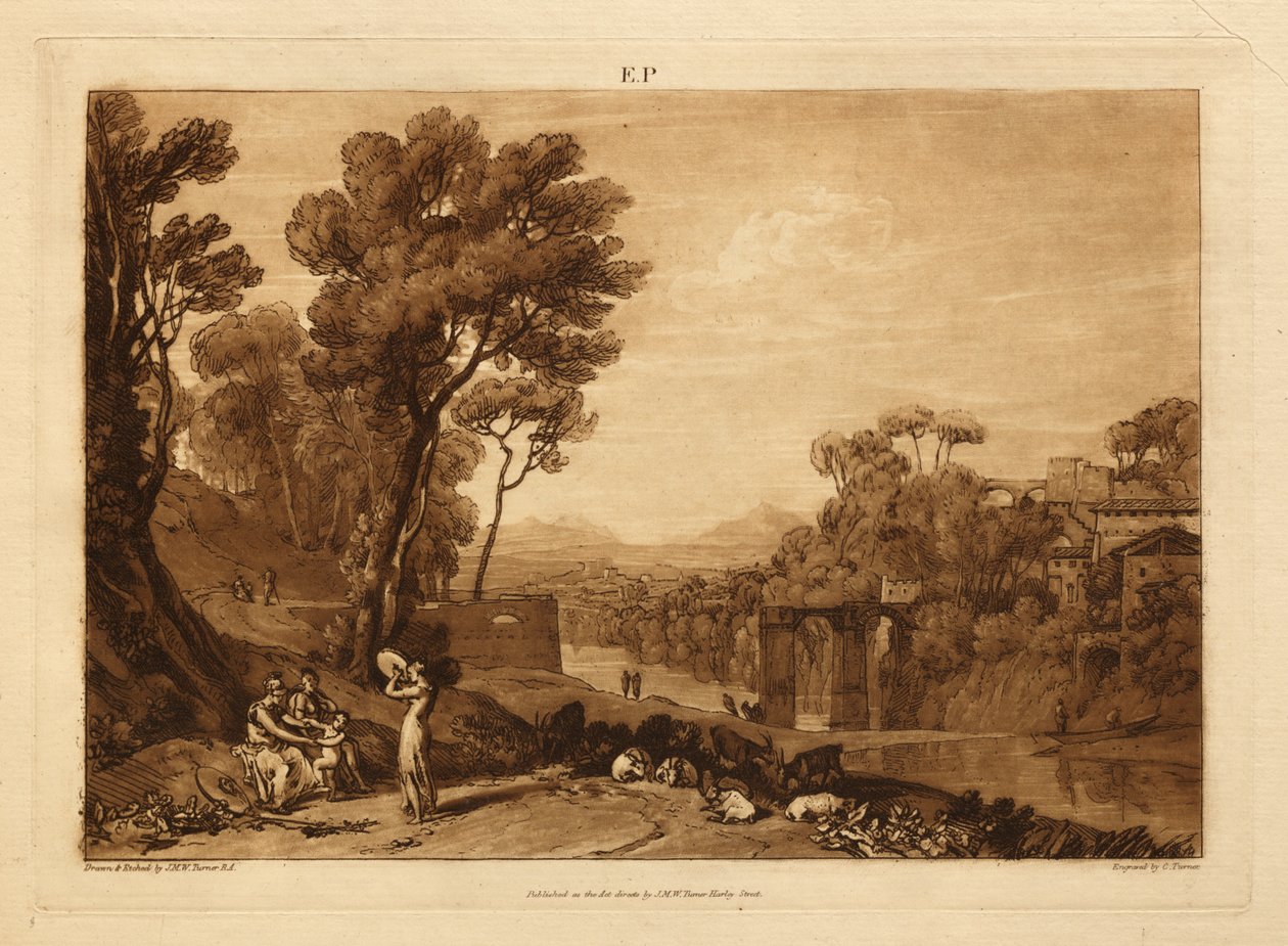 Kvinden og tamburinen af Joseph Mallord William Turner