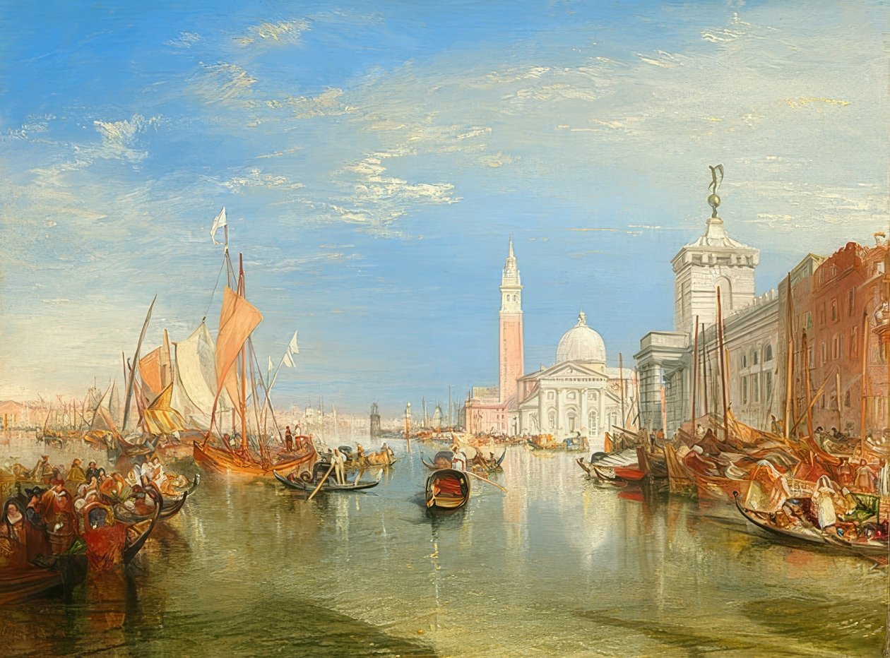 Venedig: Dogana og San Giorgio Maggiore. 1834 af Joseph Mallord William Turner