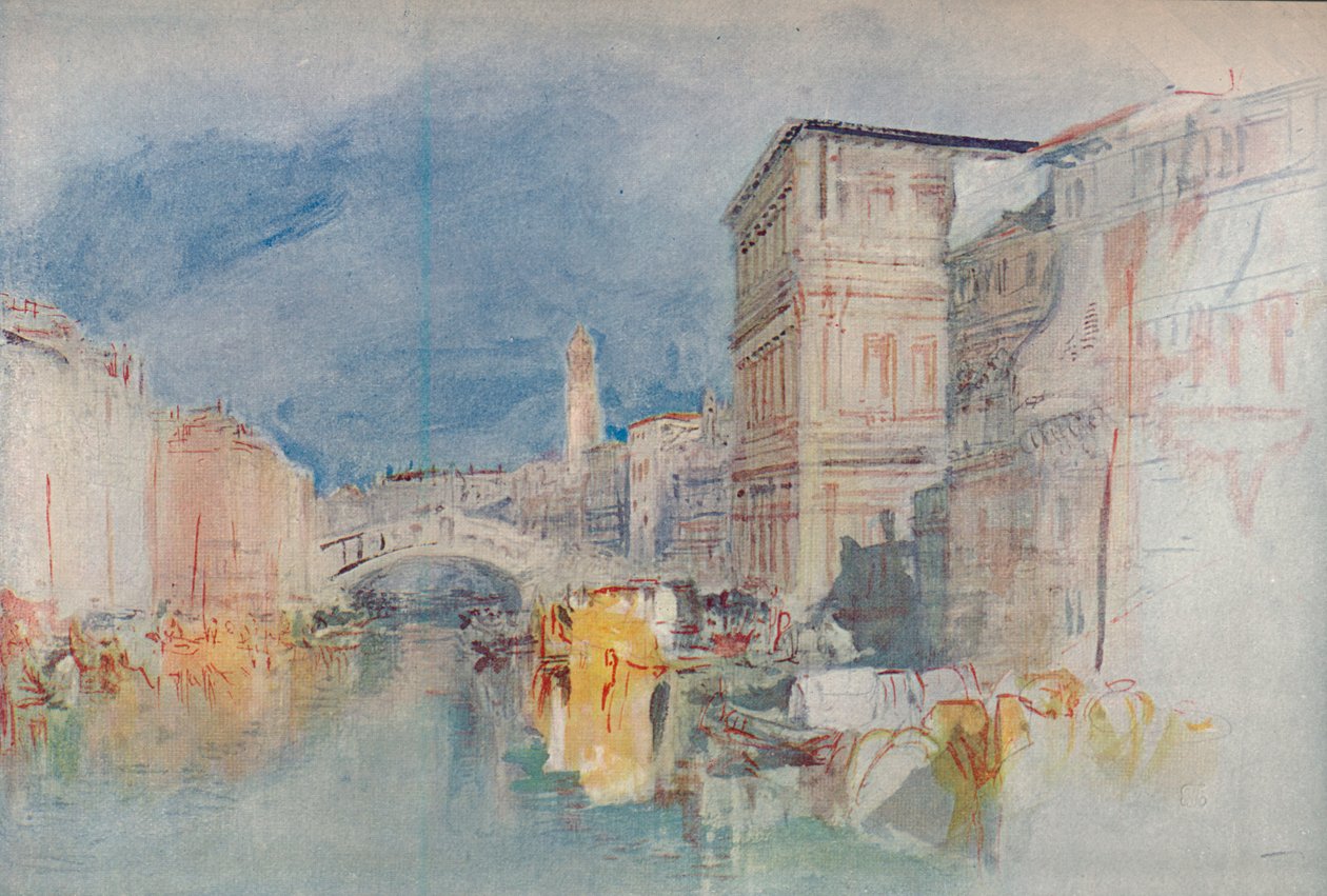 Venedig: Casa Grimani og Rialto, 1909 af Joseph Mallord William Turner